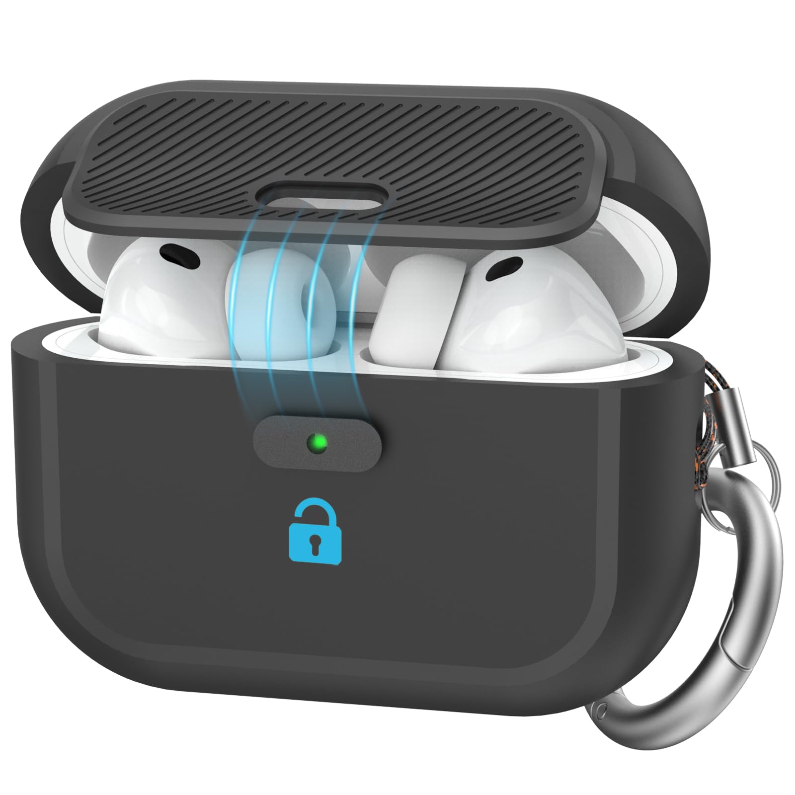 Amazon | TRONWIN AirPods Pro3 ケース ロック付き 蓋が開かない 落下